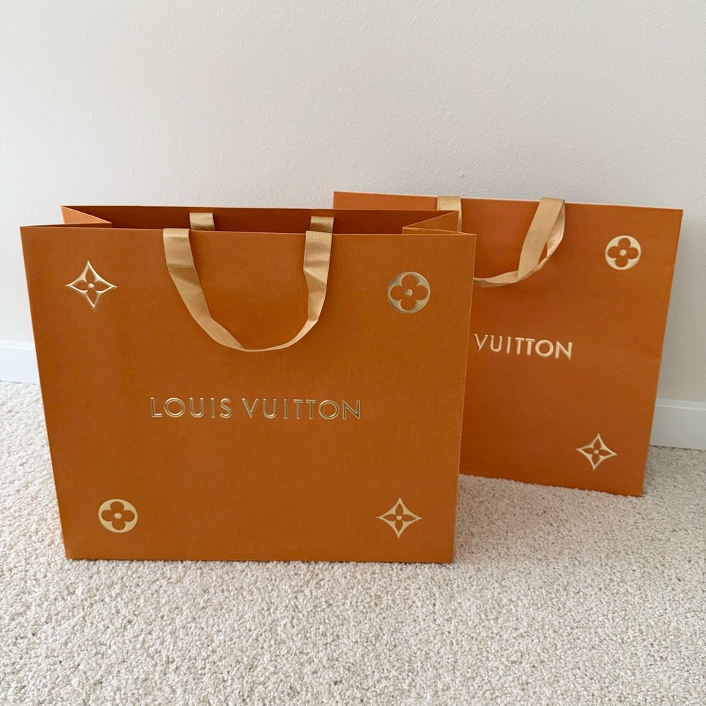Authentic Louis Vuitton Paper Shopping Bags - Medium x 4 - Limited edition